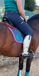 Jewel Equestrian Riding Tights - NAVY