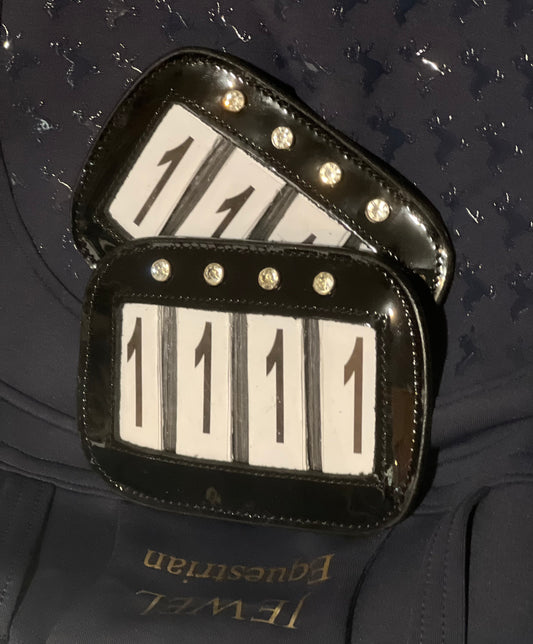 Patent Leather Saddle Cloth Numbers