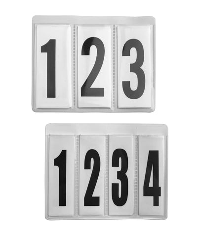 Spare Interchangeable Number Insert for Leather Number Holders (Pair)