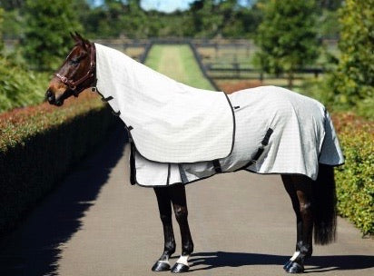 Horsemaster Contoured Cotton Ripstop Neck Rug Warmbld Cr/Bk