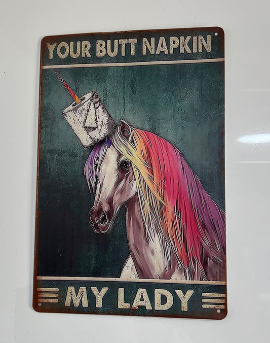 UNICORN TOILET SIGN