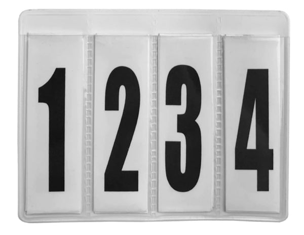 Spare Interchangeable Number Insert for Leather Number Holders (Pair)