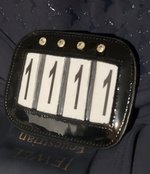 Patent Leather Saddle Cloth Numbers