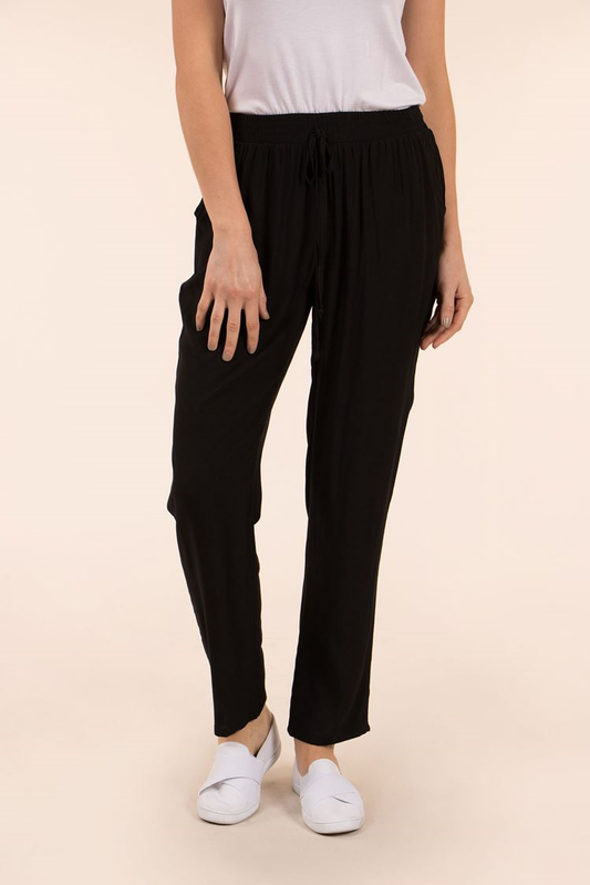 Long Shirred Waist Pant