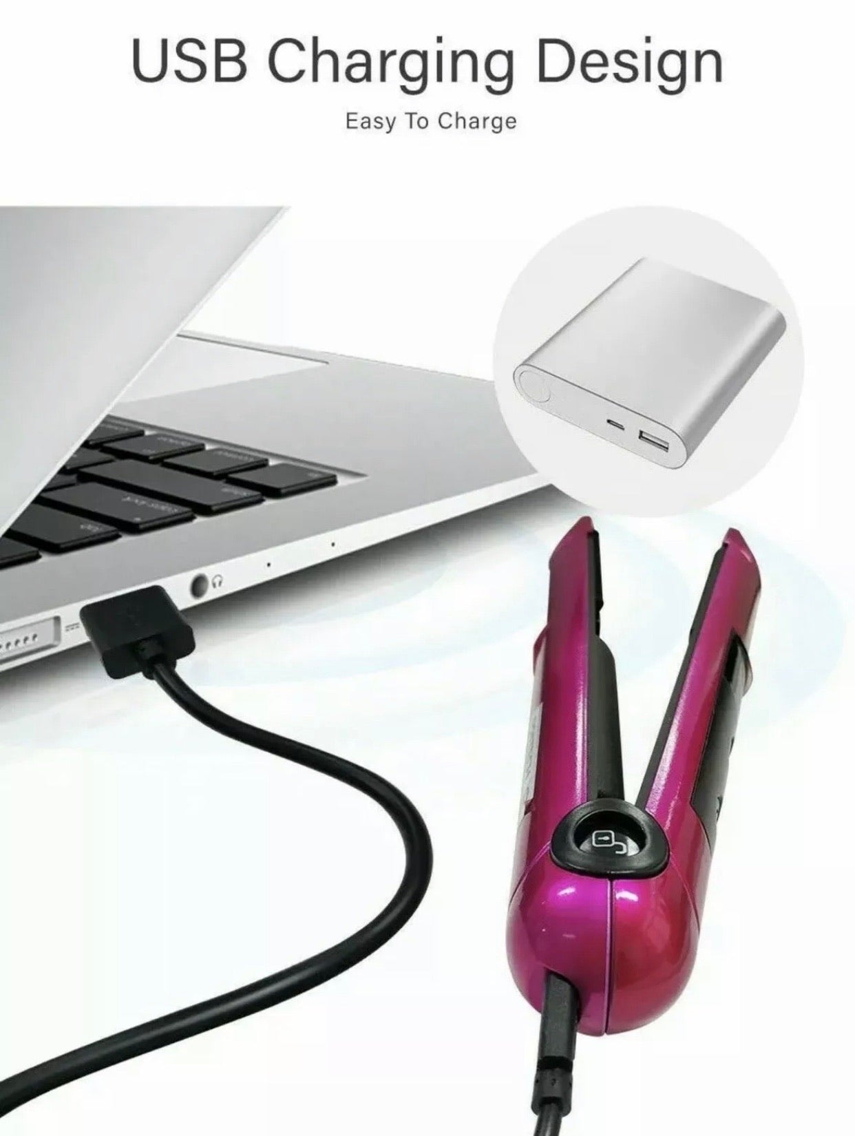 PRITECH - Mini Cordless Hair Straightener