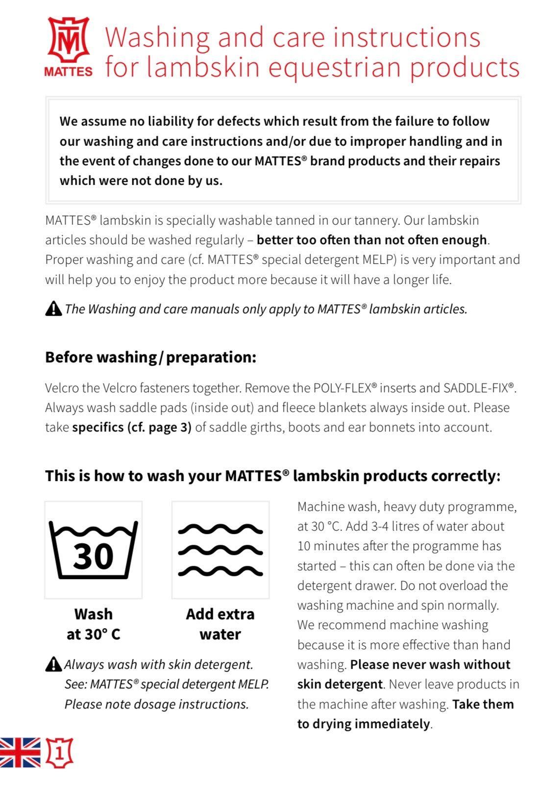 Mattes MELP - Special Washing Liquid