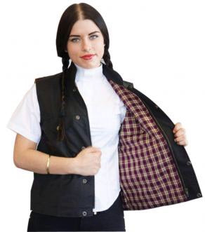 NULLARBOR BROWN OILSKIN VEST ADULT LARGE